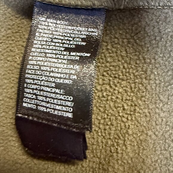 The North Face Texture Cap Rock Fleece Jacket Men’s Large Green EUC - Picture 5 of 9